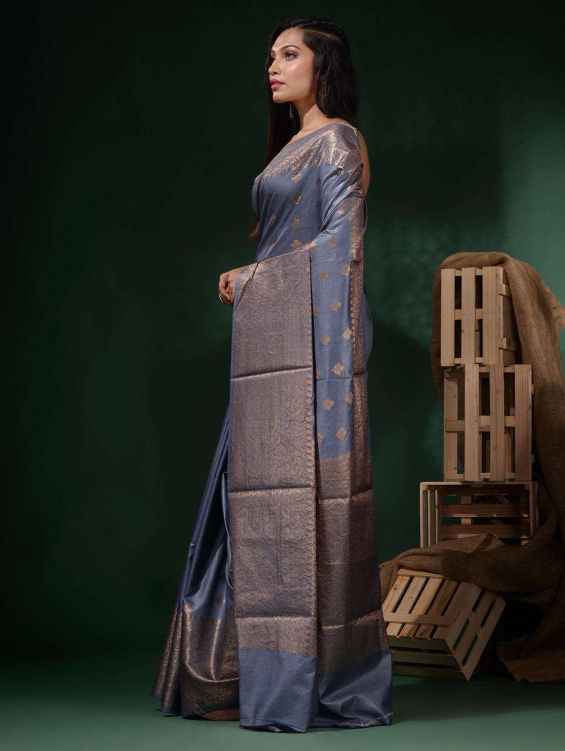 women self design banarasi saree with blouse - 22045812 -  Standard Image - 2