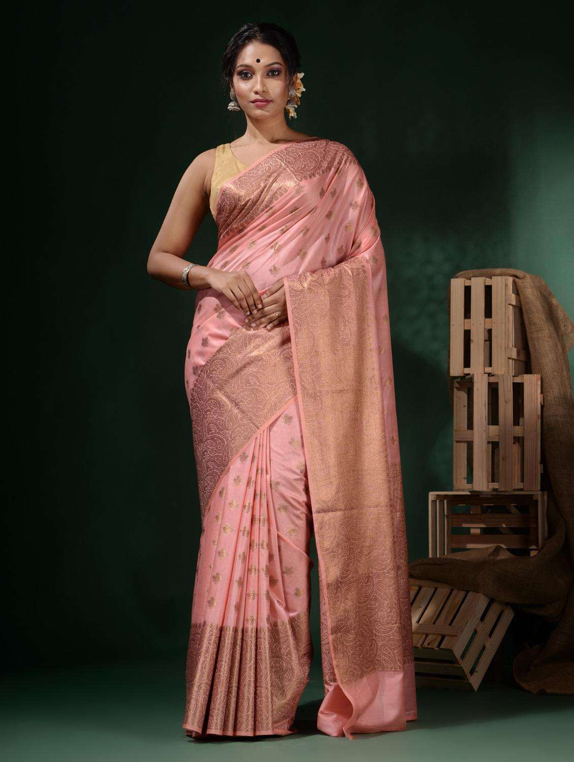 women self design banarasi saree with blouse - 22045813 - Standard Image - 2