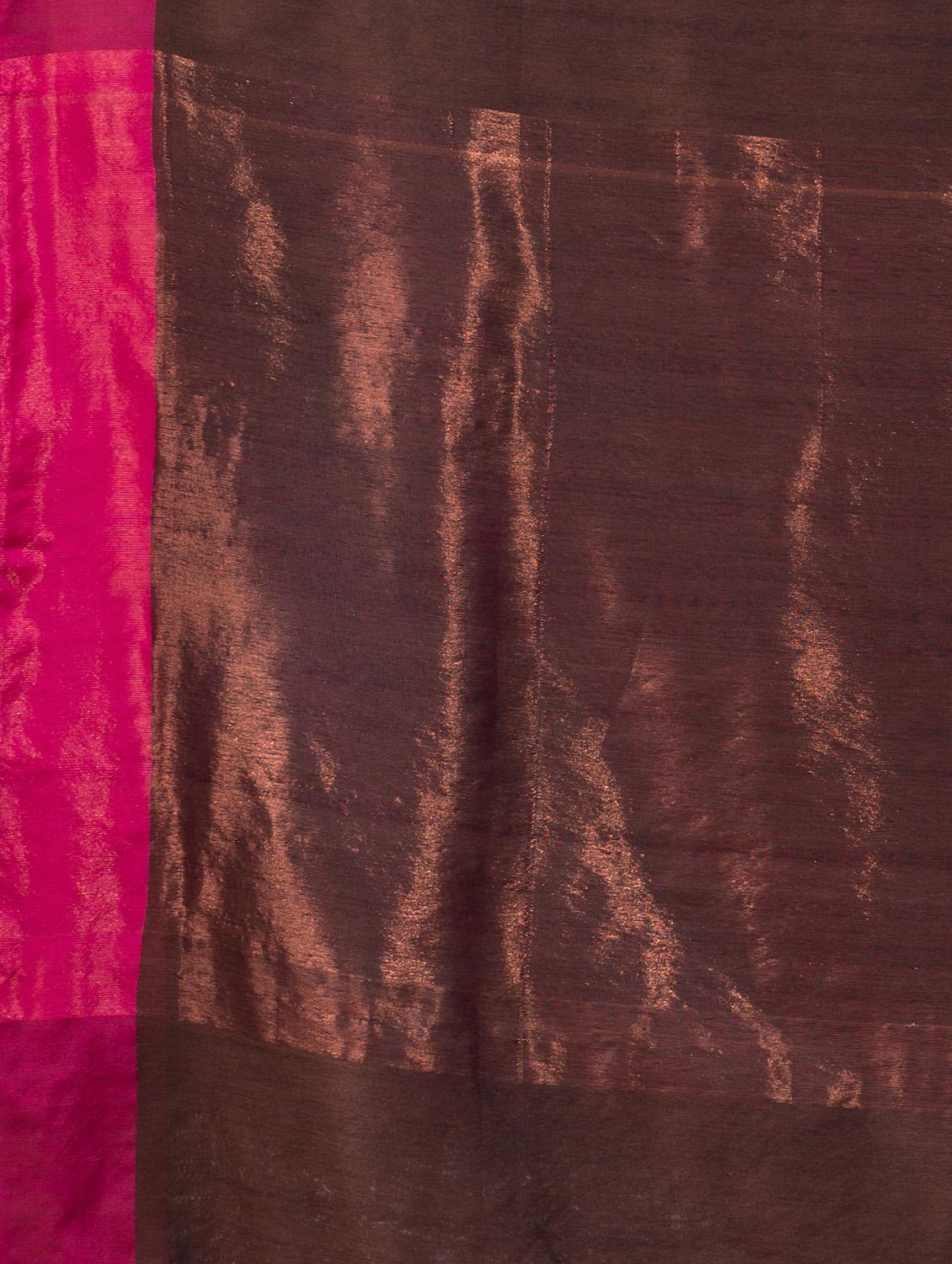 women solid handloom saree with blouse - 22045851 - Standard Image - 2