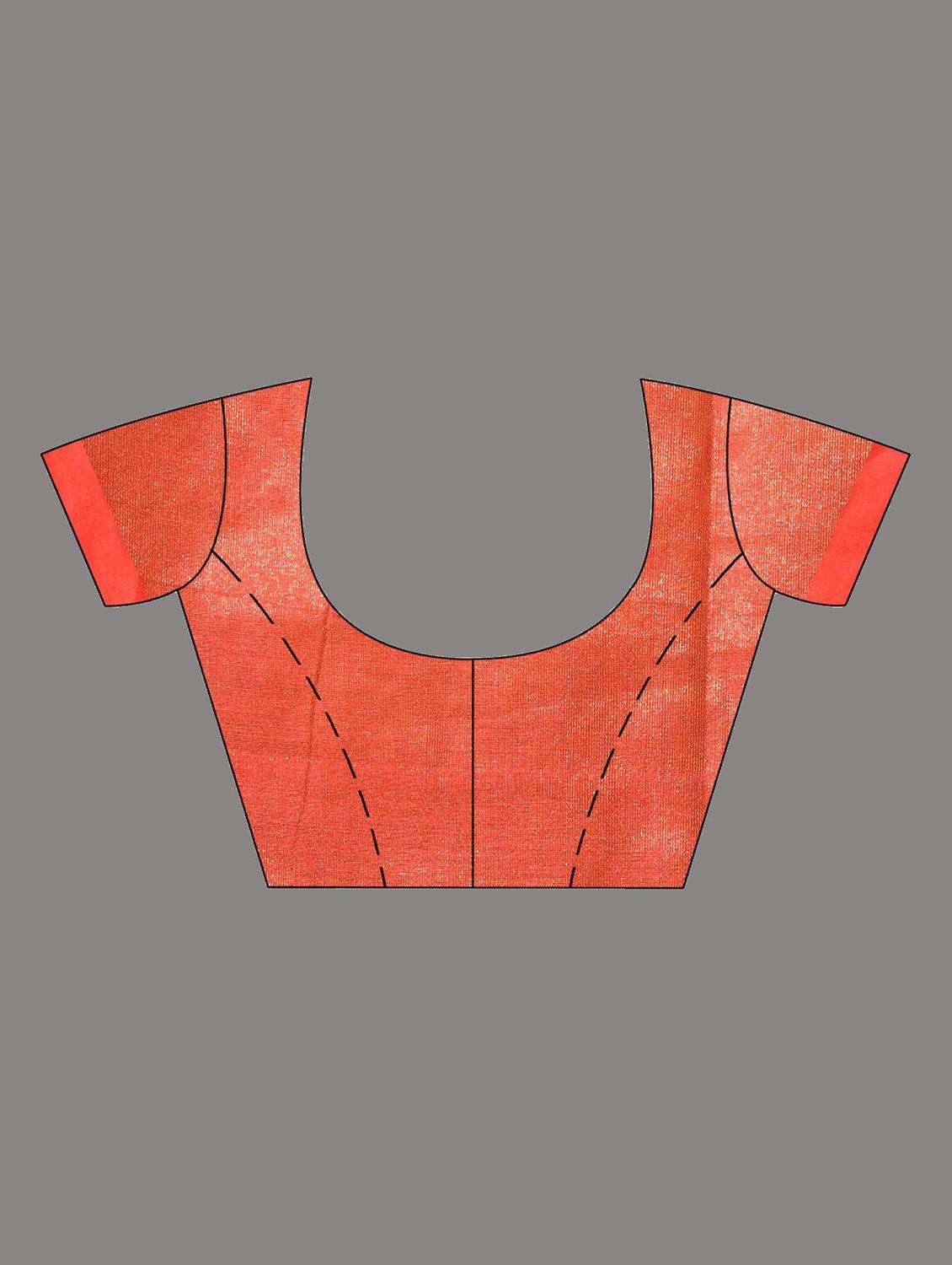 women solid handloom saree with blouse - 22045853 -  Standard Image - 2