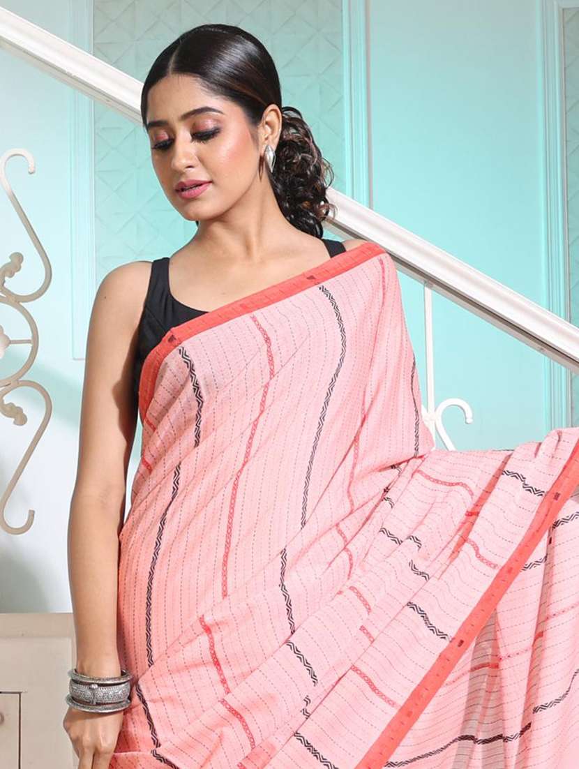 women self design handloom saree with blouse - 22045906 - Standard Image - 2