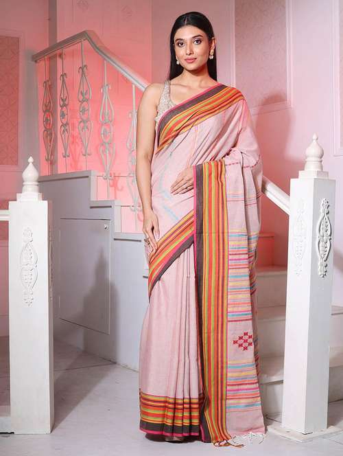 women self design handloom saree with blouse - 22045913 - Standard Image - 0