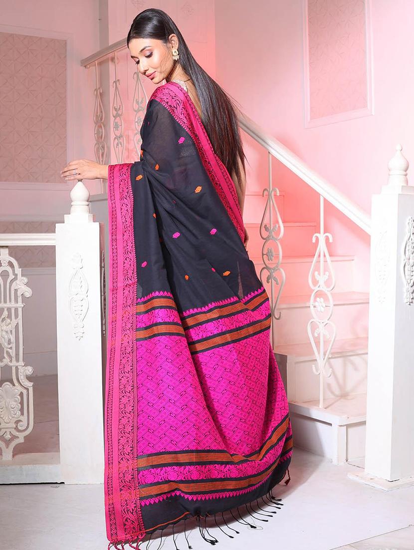 women self design handloom saree with blouse - 22045926 - Standard Image - 2