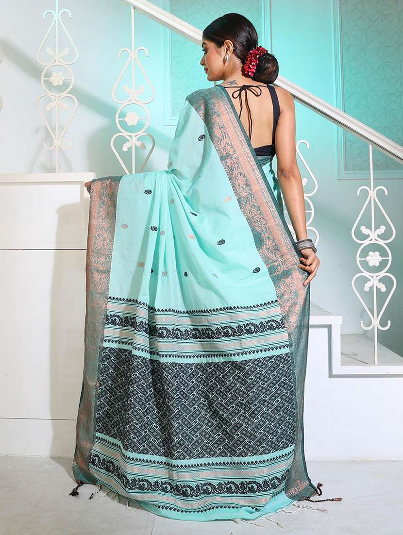 women self design handloom saree with blouse - 22045927 - Standard Image - 2
