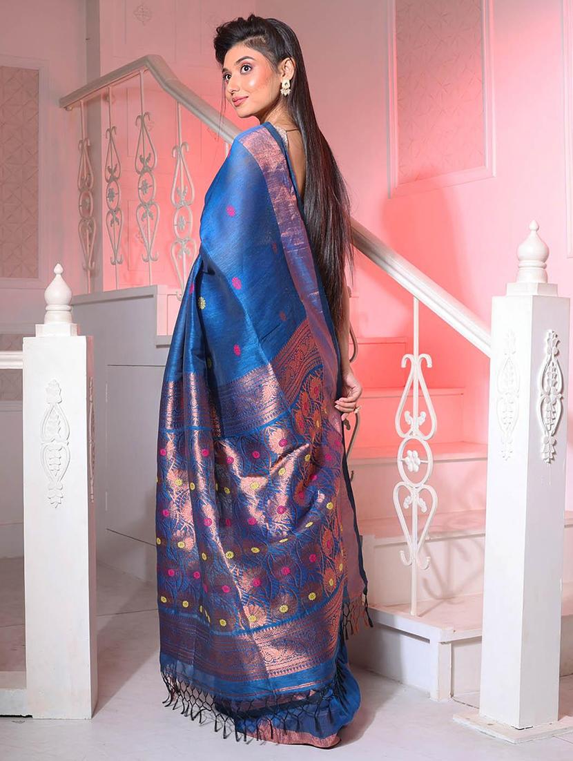 women self design bordered saree with blouse - 22045937 - Standard Image - 2