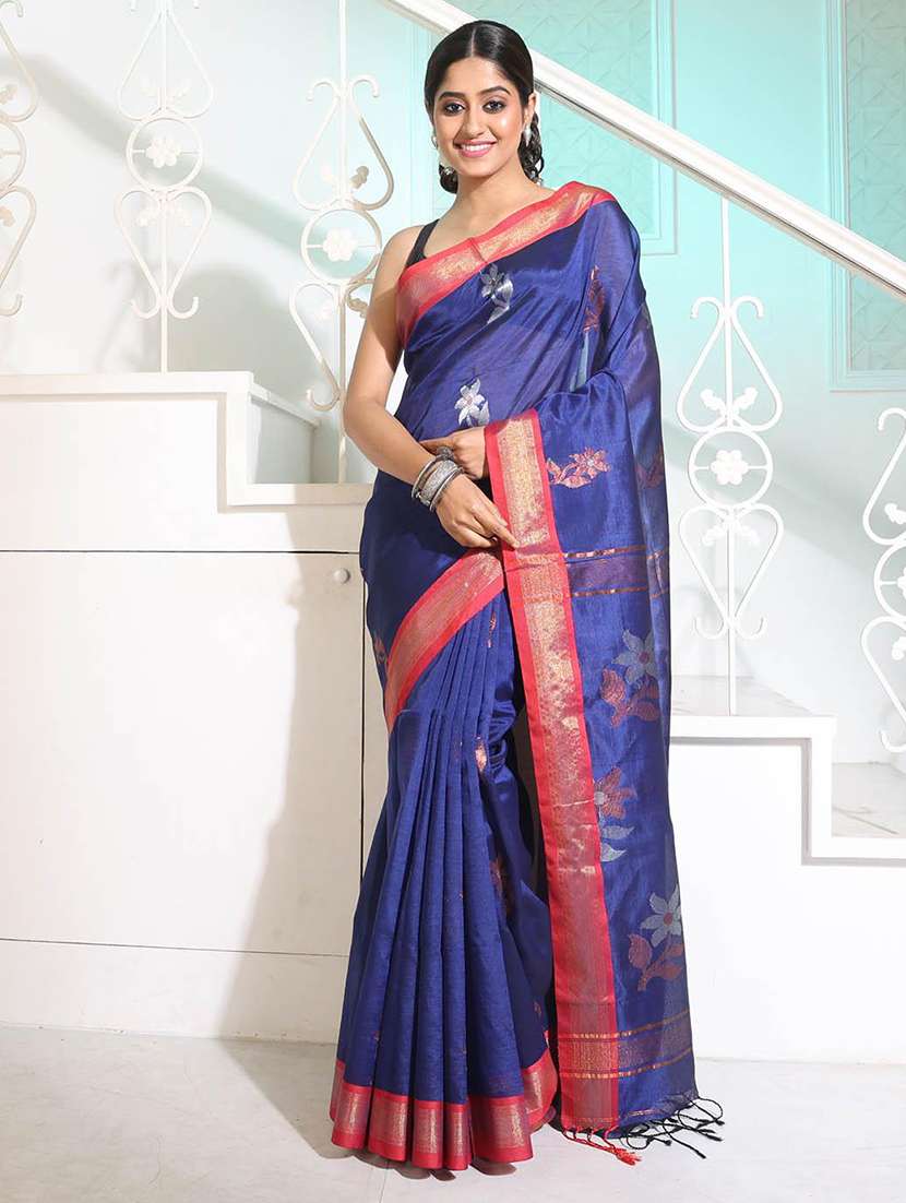women self design southern silk saree with blouse - 22045943 - Zoom Image - 0