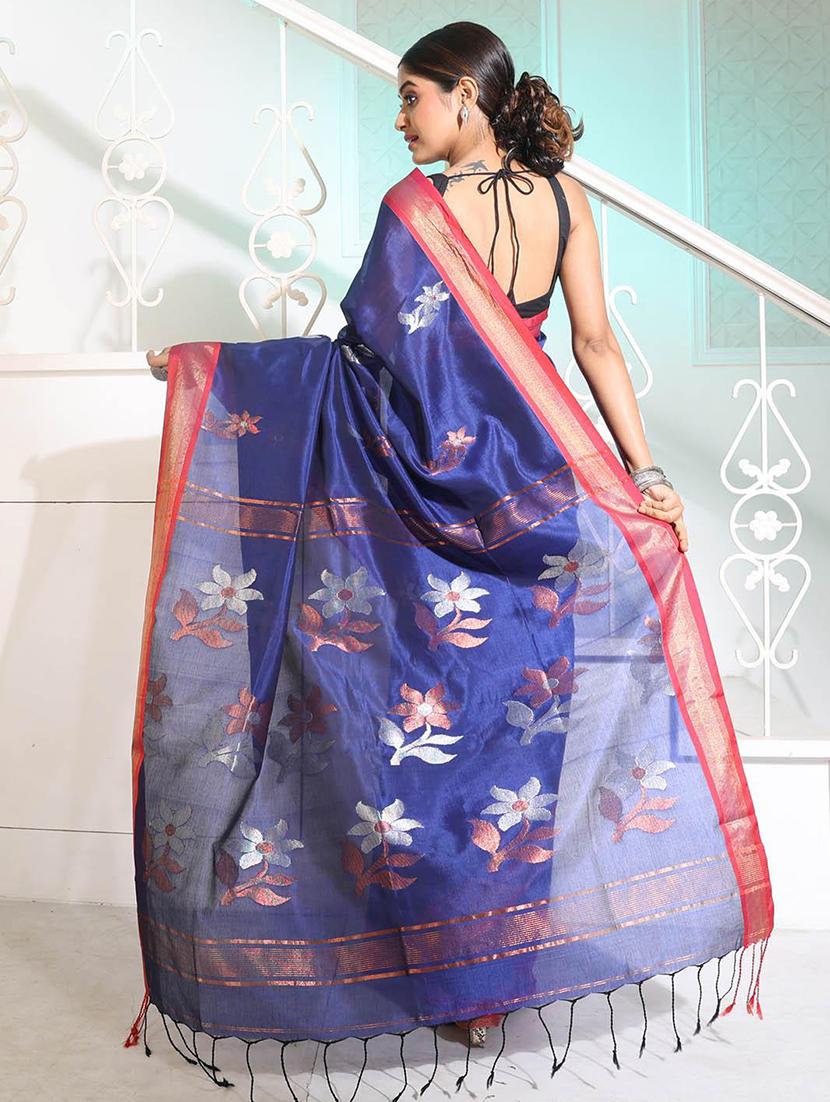 women self design southern silk saree with blouse - 22045943 - Standard Image - 2