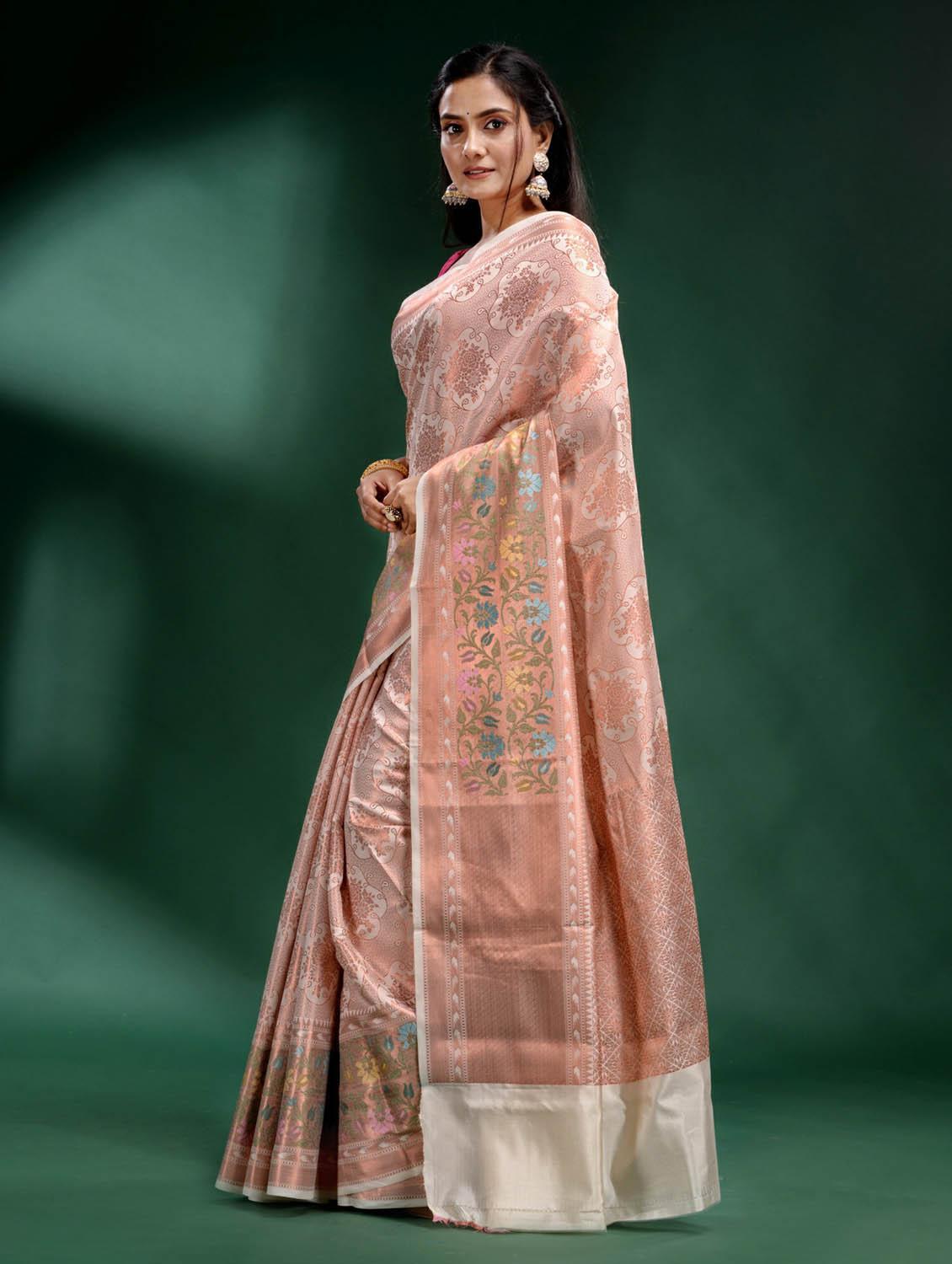 women self design kanjivaram saree with blouse - 22045951 - Standard Image - 2