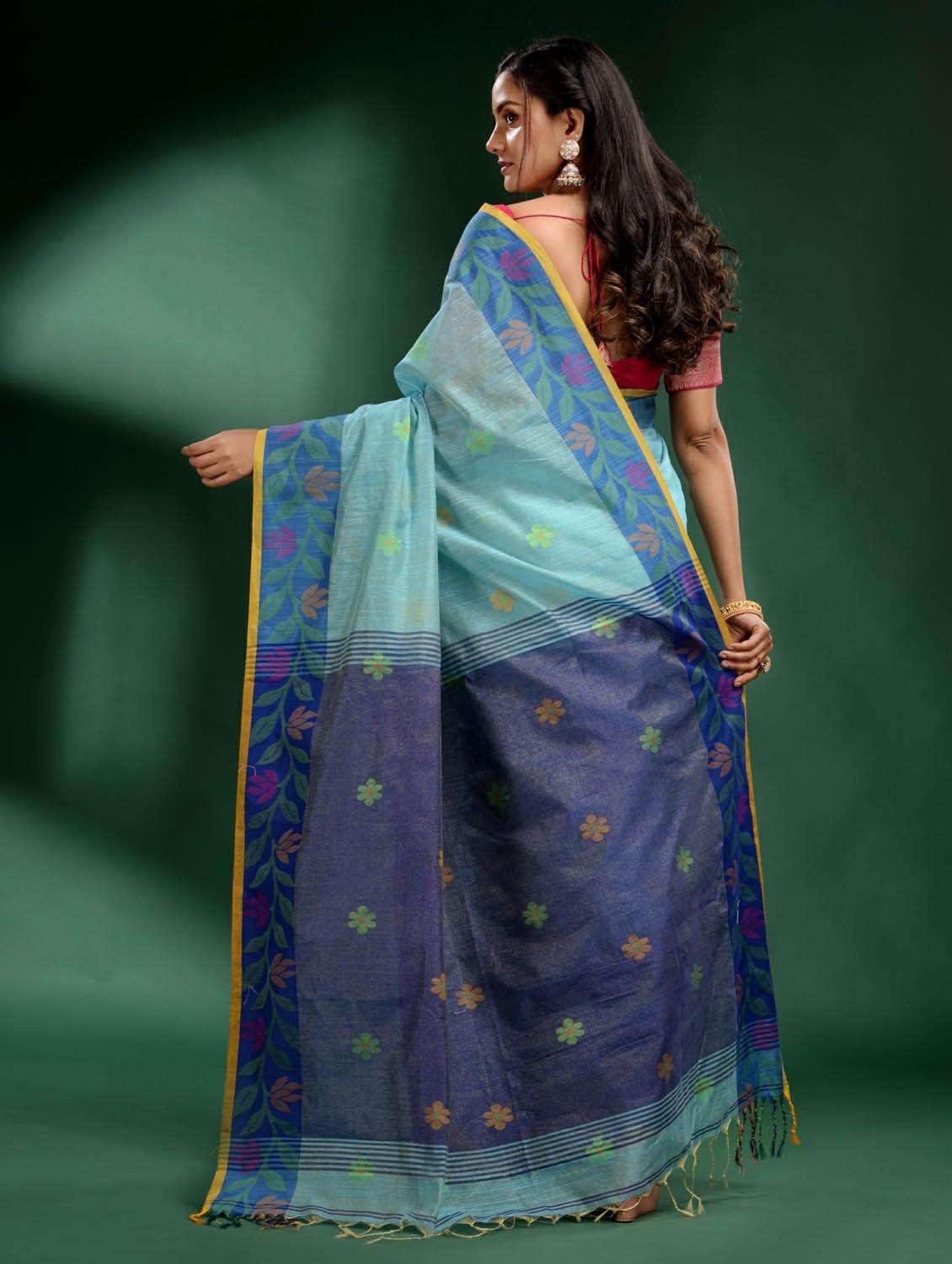 women self design handloom saree with blouse - 22045958 -  Standard Image - 2
