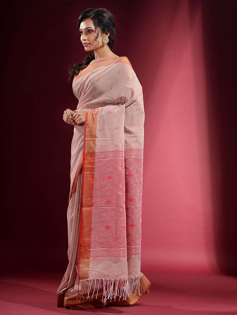 women self design handloom saree with blouse - 22045998 - Standard Image - 2