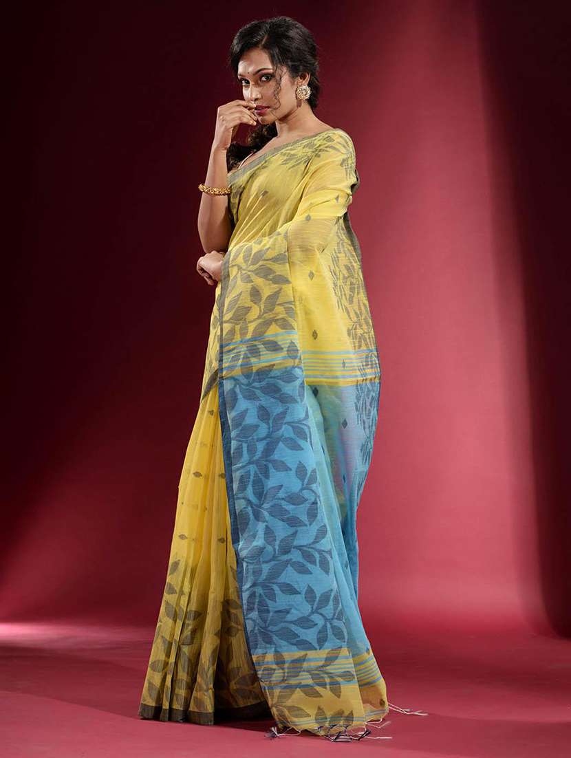 women self design handloom saree with blouse - 22046003 - Standard Image - 2