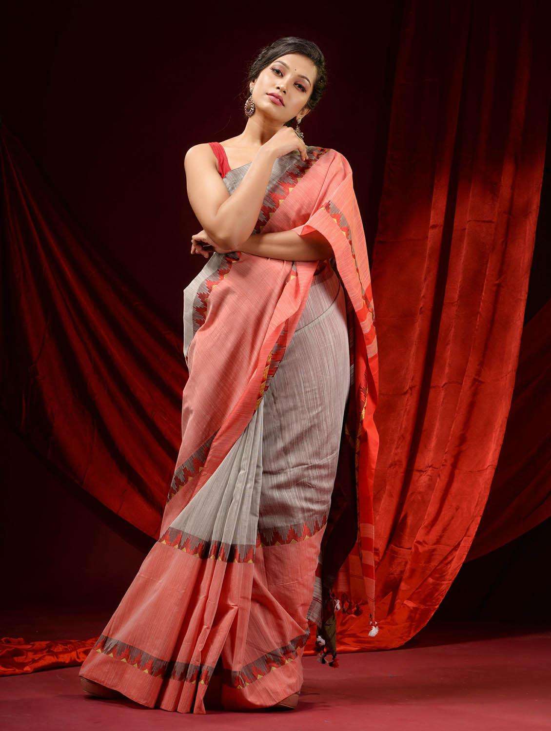 women self design handloom saree with blouse - 22046024 -  Standard Image - 2