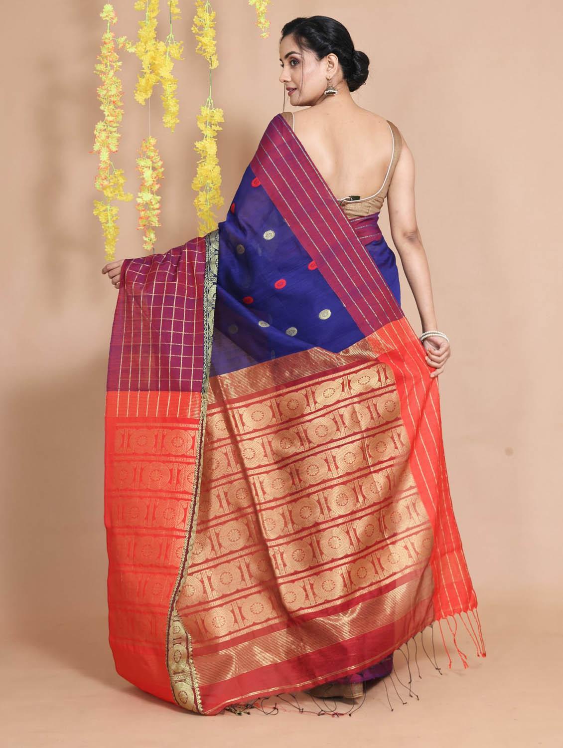 women self design bordered saree with blouse - 22046040 - Standard Image - 2