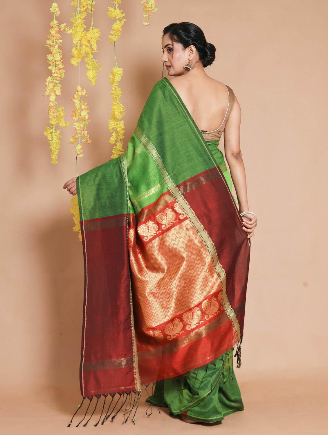women self design bordered saree with blouse - 22046041 - Standard Image - 2