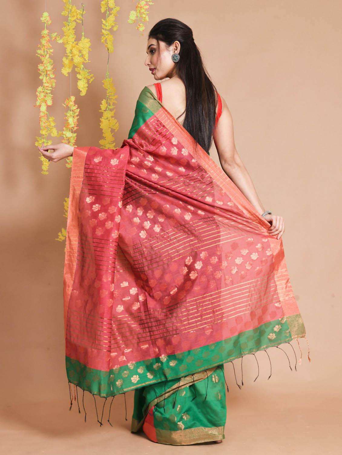 women self design bomkai saree with blouse - 22046052 -  Standard Image - 2