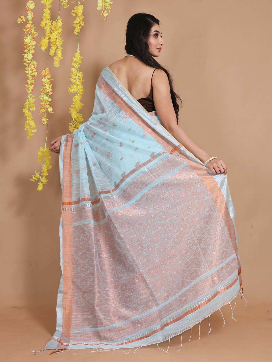 women self design bordered saree with blouse - 22046053 -  Standard Image - 2