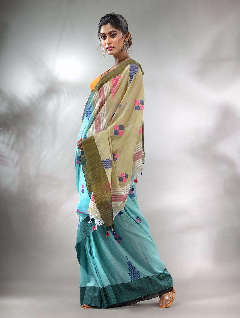 women self design handloom saree with blouse - 22046069 -  Standard Image - 2