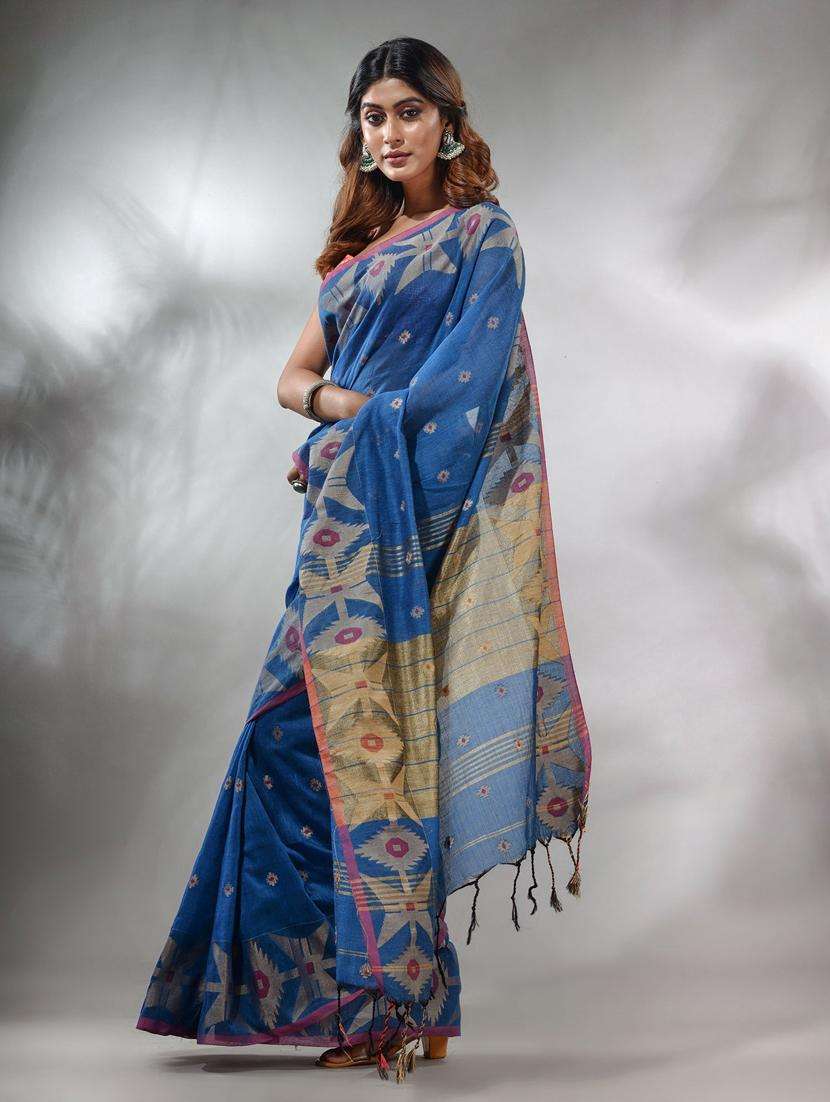 women self design bordered saree with blouse - 22046080 -  Standard Image - 2