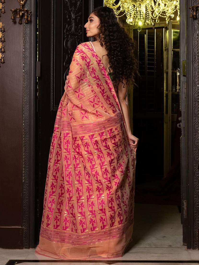 women self design jamdani saree with blouse - 22046111 -  Standard Image - 2