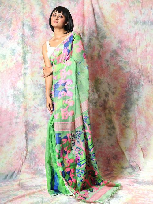women self design handloom saree - 22046121 - Standard Image - 0