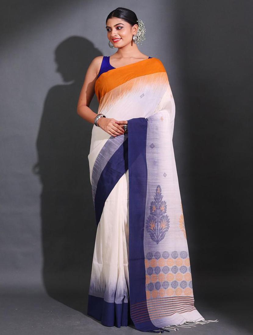 women self design handloom saree with blouse - 22046166 - Zoom Image - 0