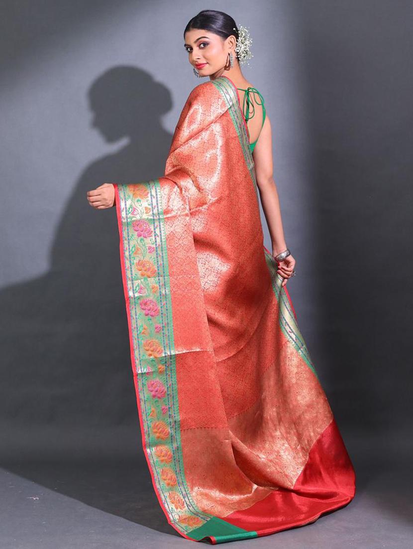 women self design banarasi saree with blouse - 22046169 - Standard Image - 2
