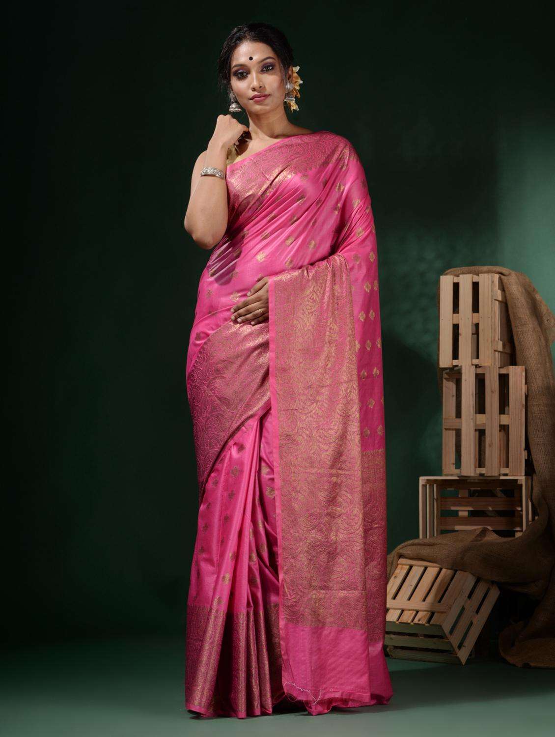 women self design banarasi saree with blouse - 22046187 - Standard Image - 2