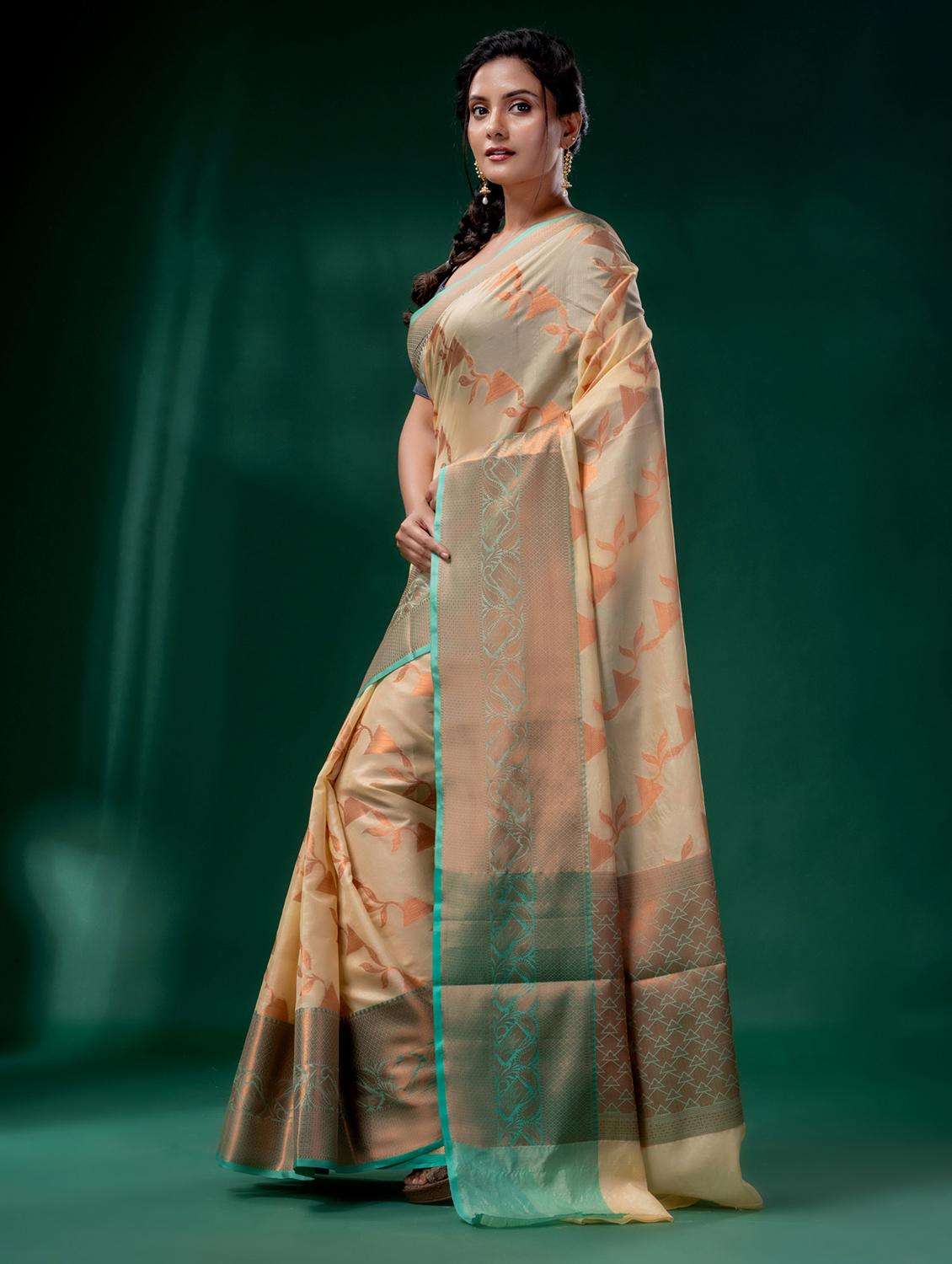 women self design bordered saree with blouse - 22046201 -  Standard Image - 2