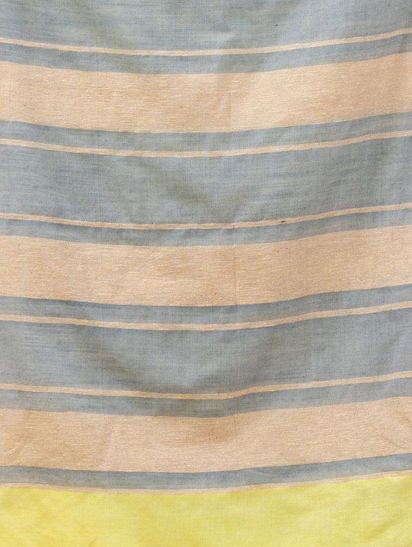 women solid handloom saree with blouse - 22046240 -  Standard Image - 2