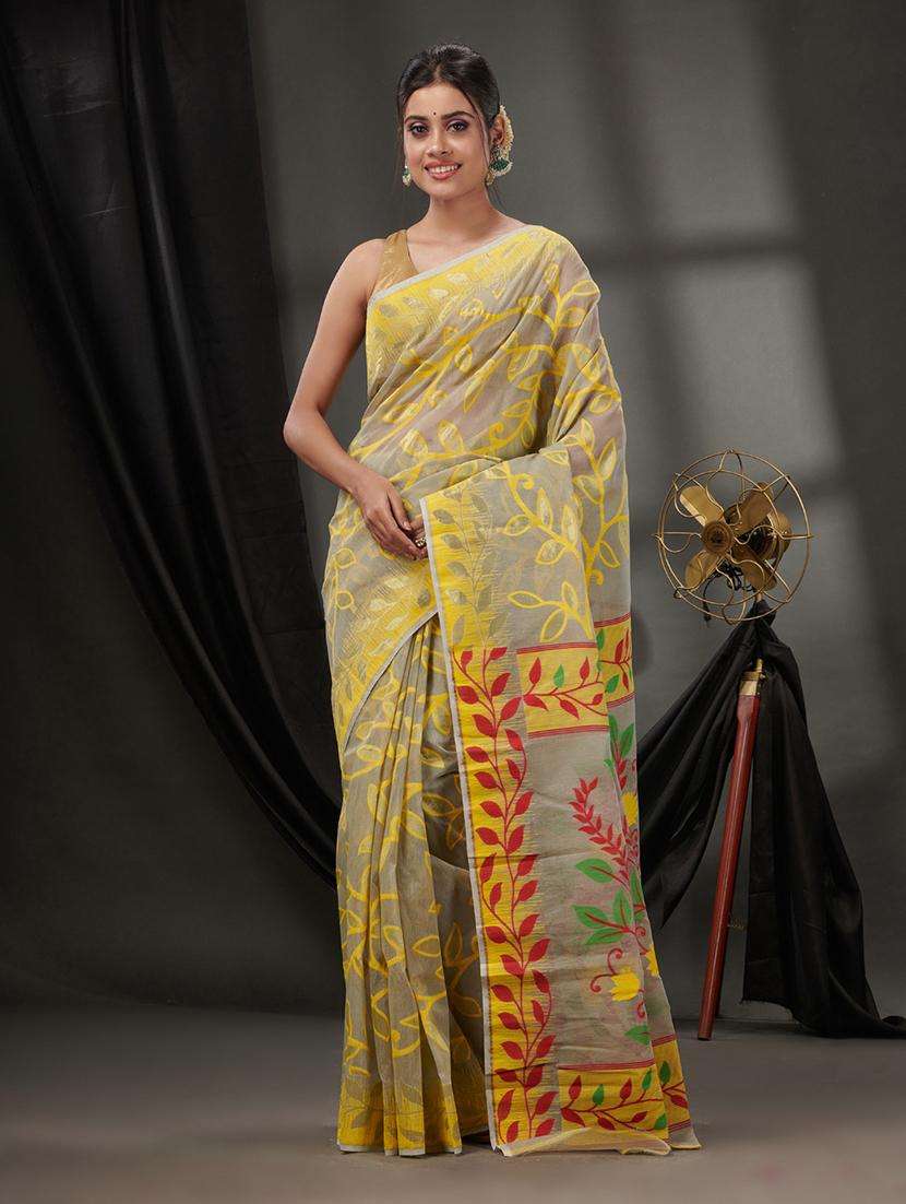 women self design jamdani saree - 22046258 -  Zoom Image - 0