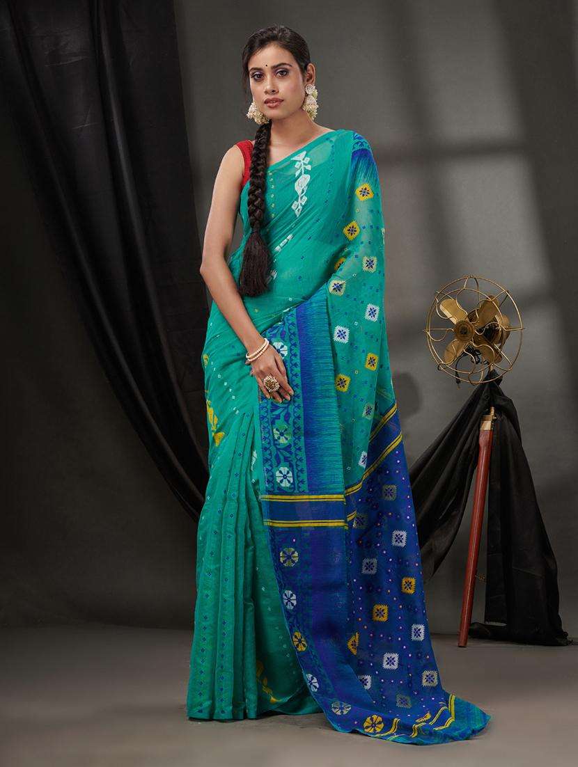 women self design jamdani saree