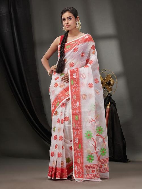 women self design jamdani saree - 22046284 - Standard Image - 0