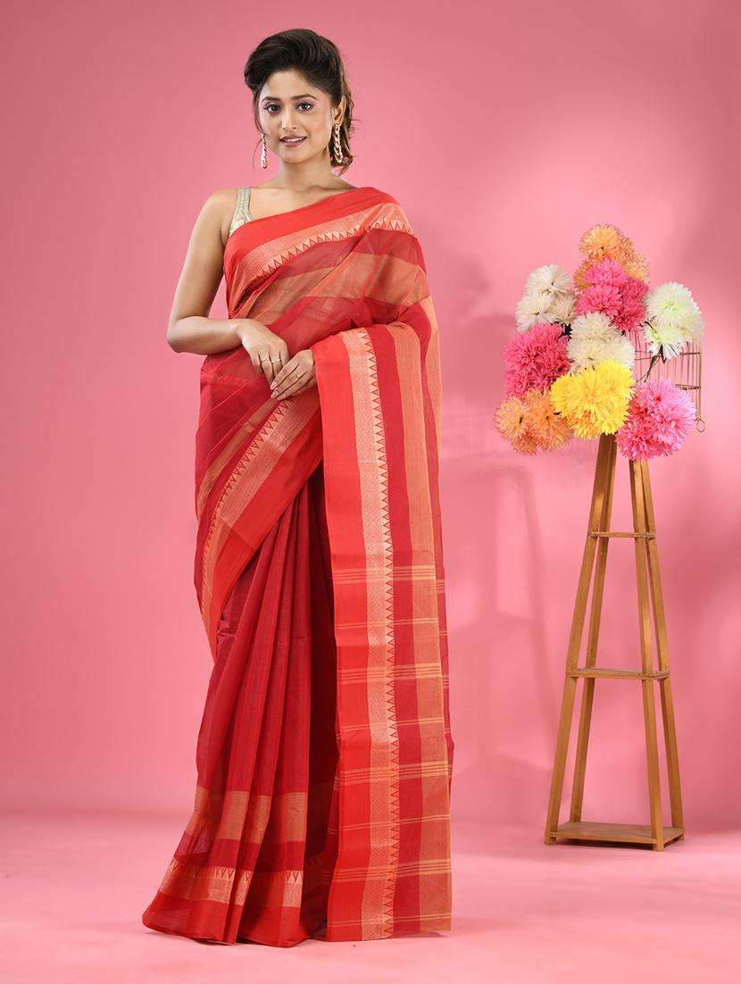women self design tant saree