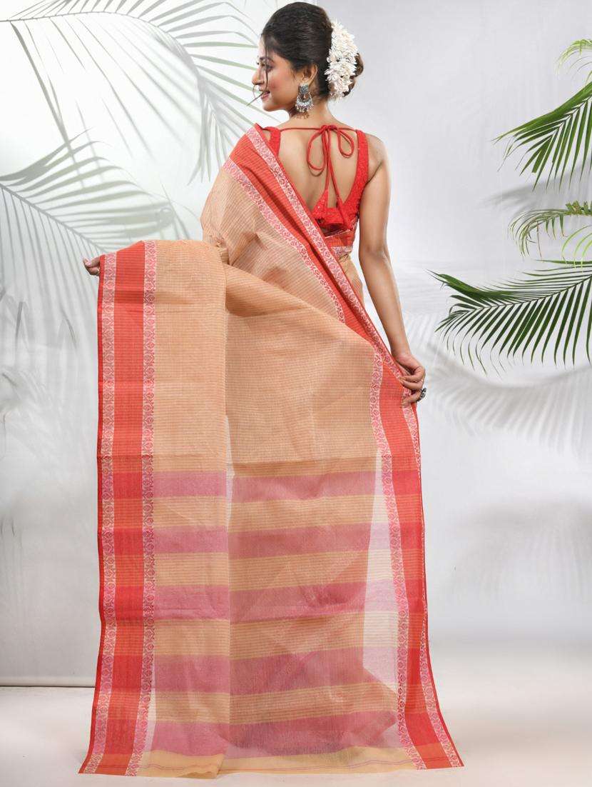 women self design tant saree with blouse - 22046314 -  Standard Image - 2