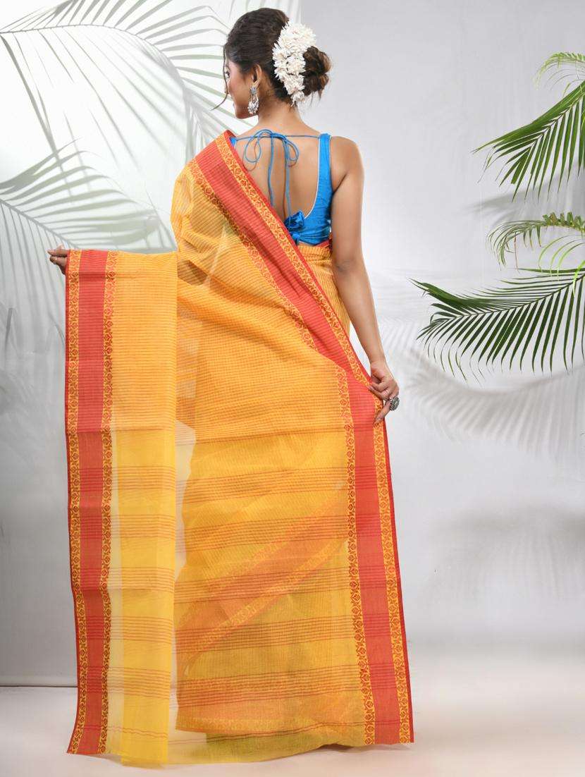 women self design tant saree - 22046316 -  Standard Image - 2