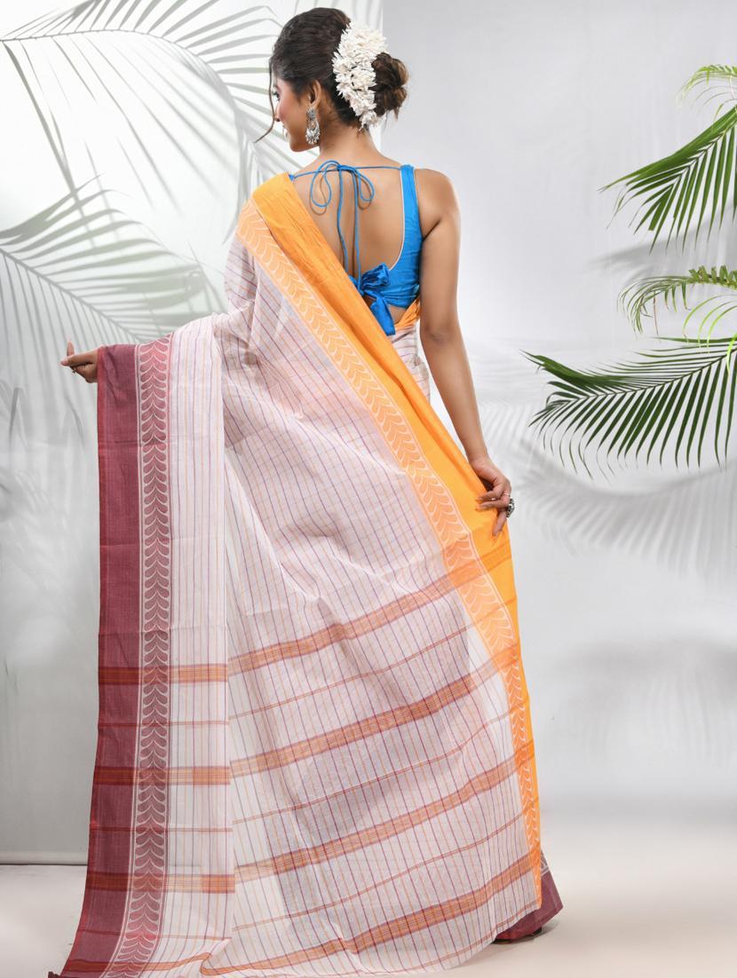 women self design tant saree with blouse - 22046327 - Standard Image - 2
