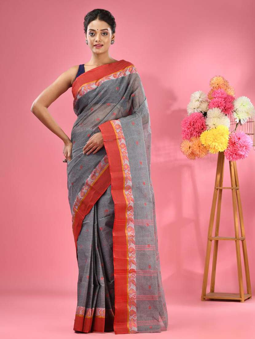 women self design tant saree