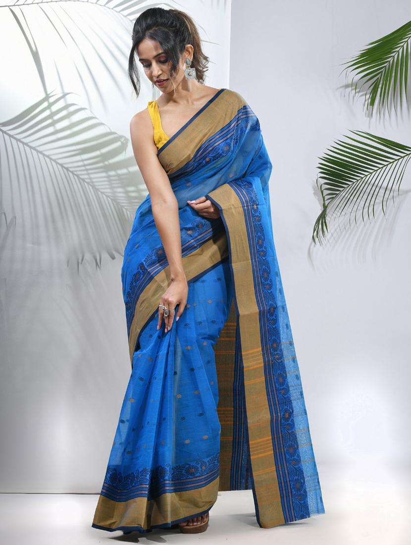 women self design tant saree