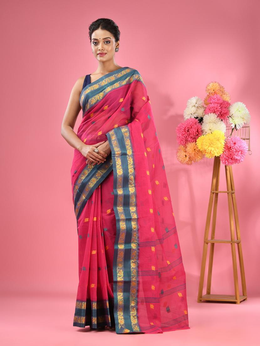 women self design tant saree - 22046367 -  Zoom Image - 0