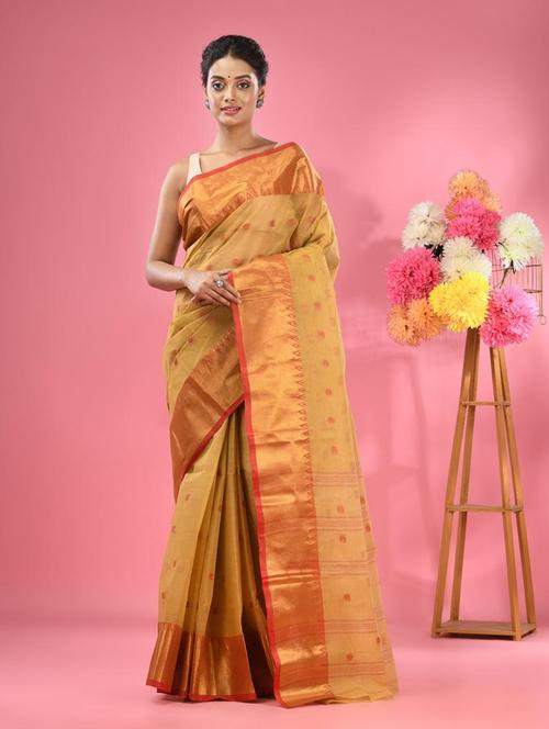 women self design tant saree - 22046373 - Standard Image - 0