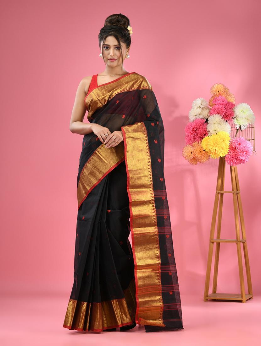 women self design tant saree - 22046377 - Zoom Image - 0