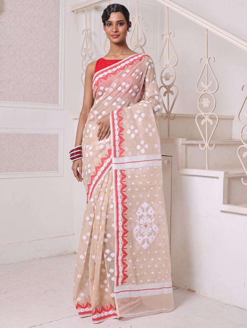 women self design jamdani saree