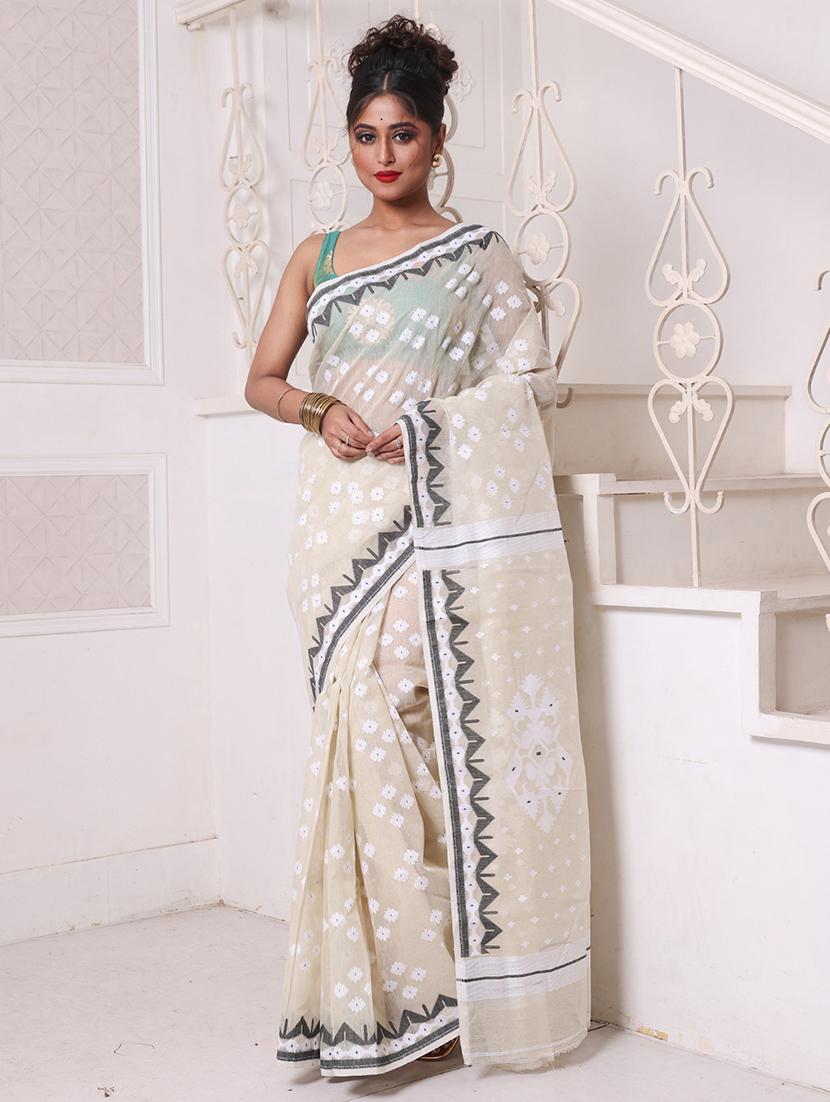 women self design jamdani saree - 22046411 - Zoom Image - 0