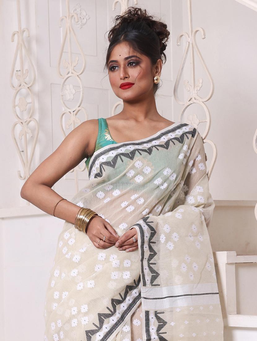 women self design jamdani saree - 22046411 - Standard Image - 2