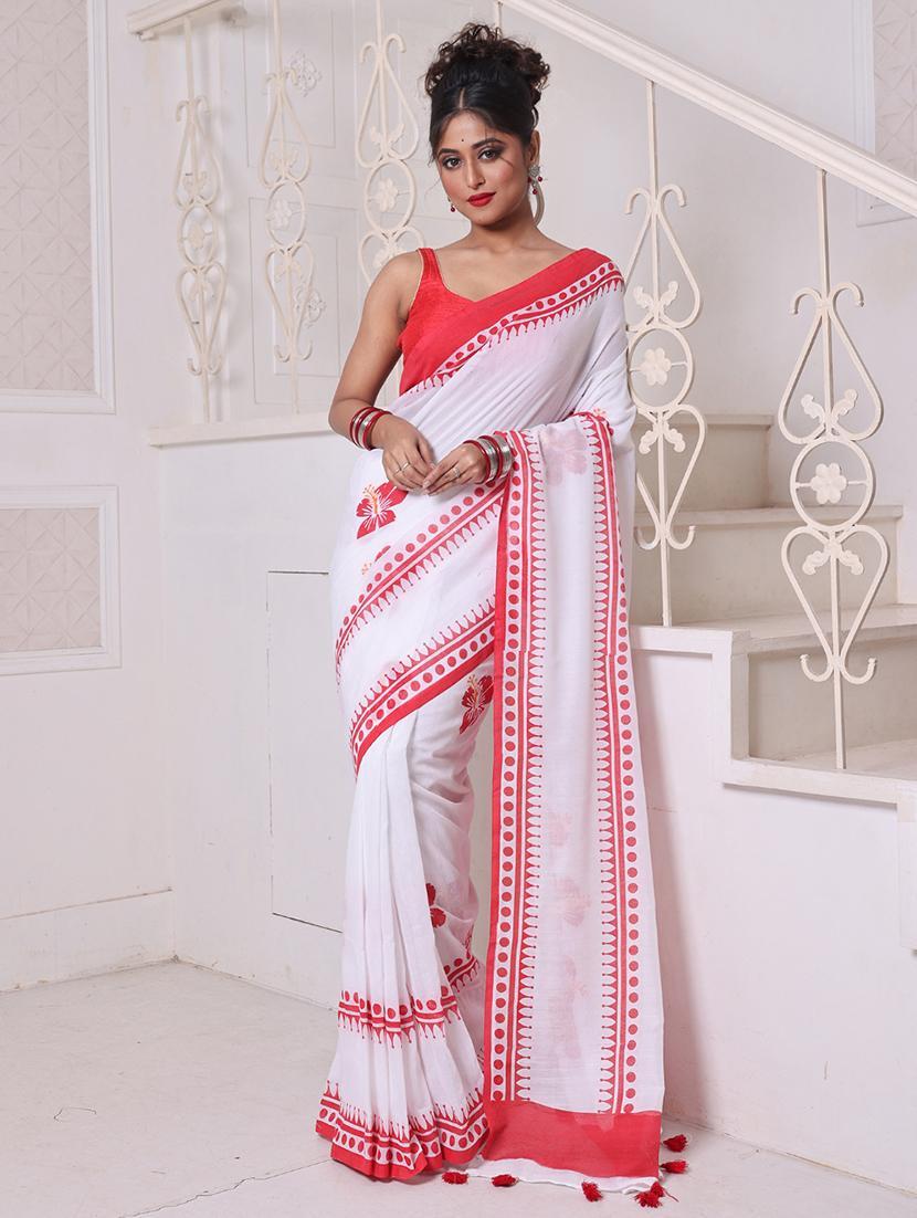 women self design handloom saree - 22046412 - Zoom Image - 0