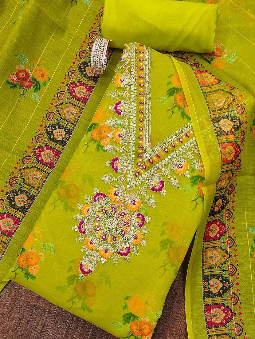 women floral embroidered unstitched suit set - 22047832 -  Standard Image - 2