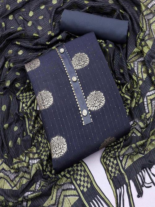 women self design embellished unstitched suit set - 22047847 -  Standard Image - 0