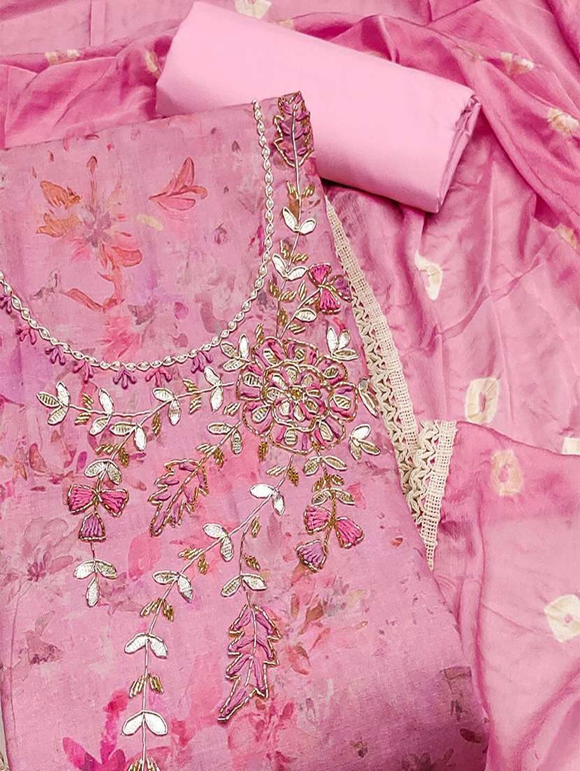 women floral embroidered unstitched suit set - 22047865 -  Standard Image - 2