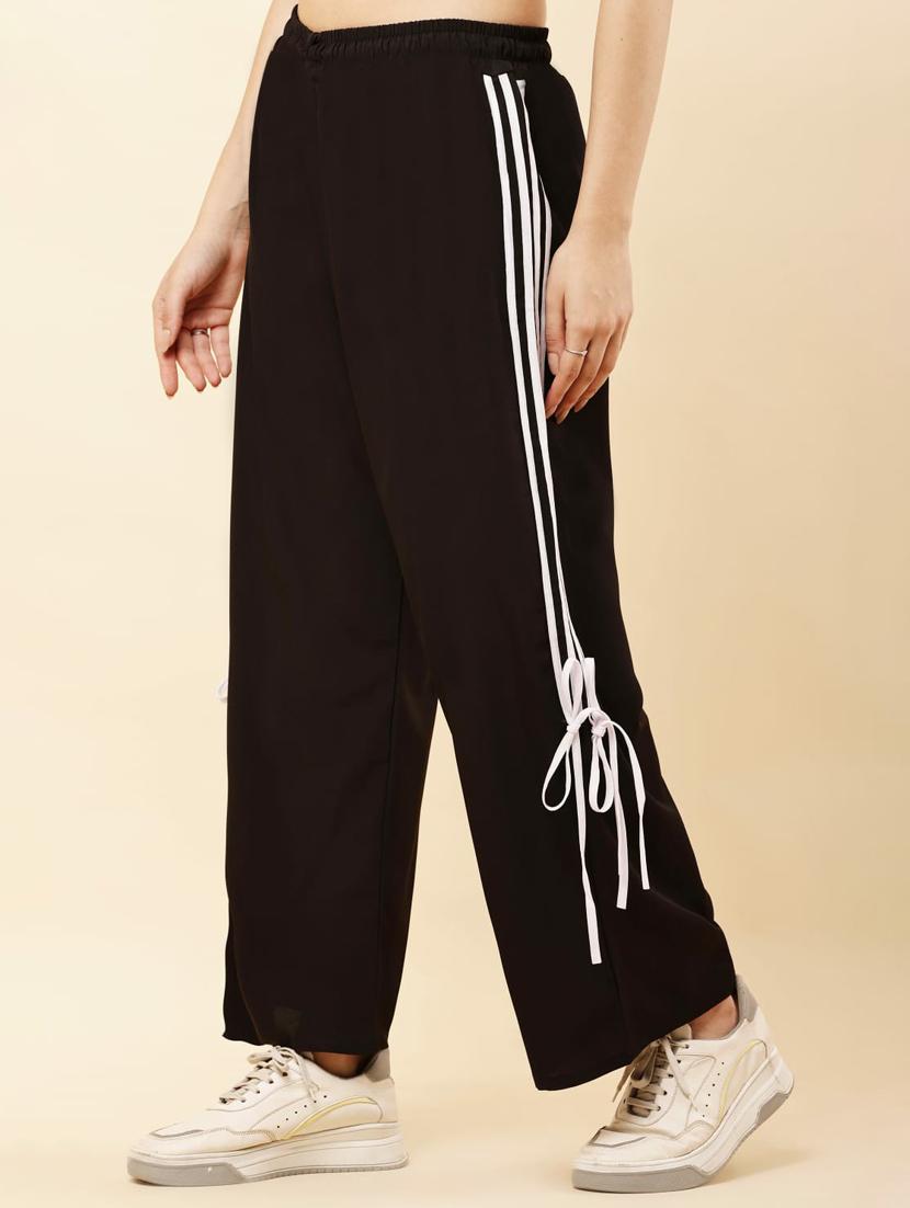 women tapered mid rise relaxed fit track pant - 22048039 - Standard Image - 2