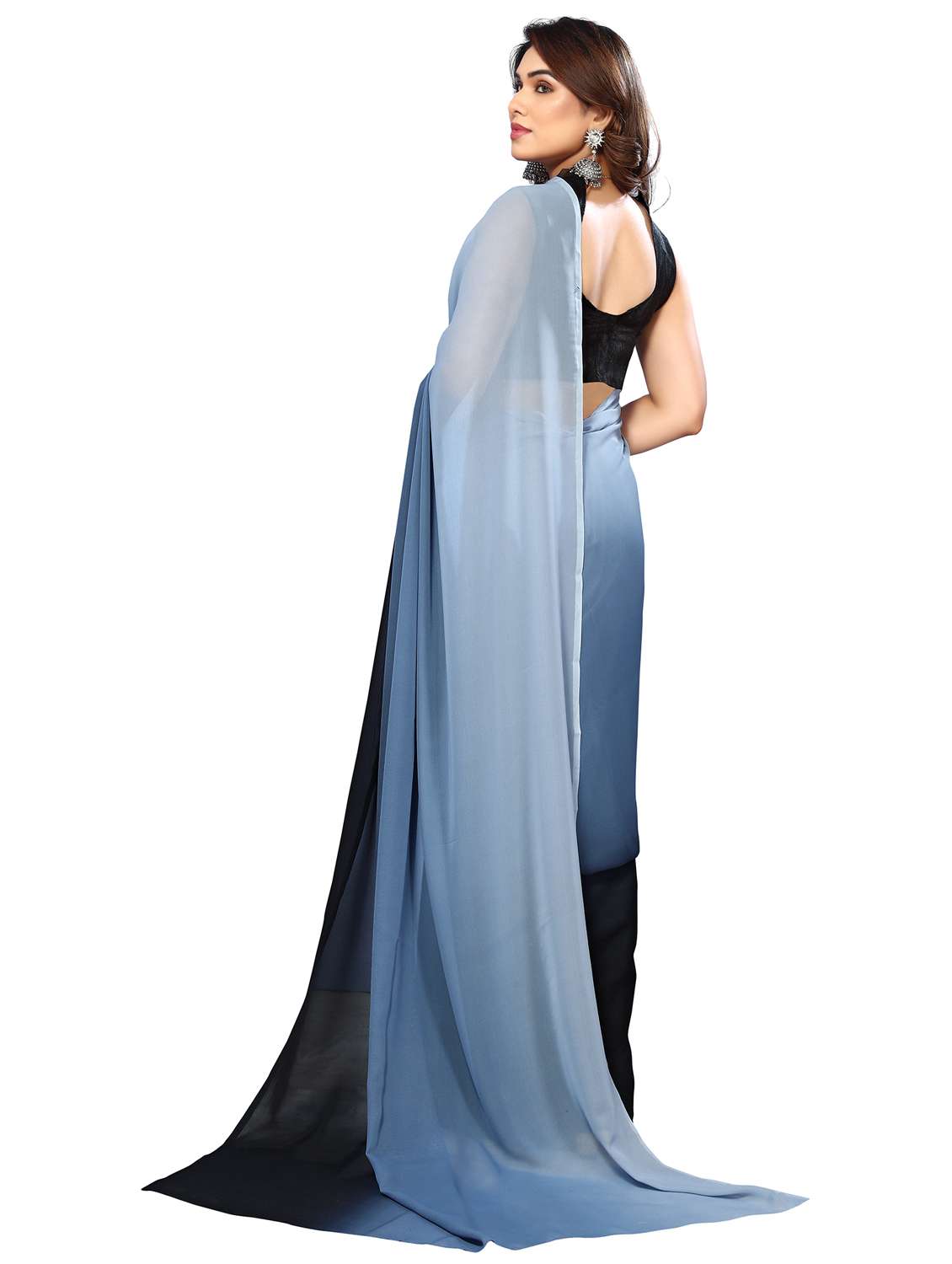 women ombre printed saree with blouse - 22048255 -  Standard Image - 2